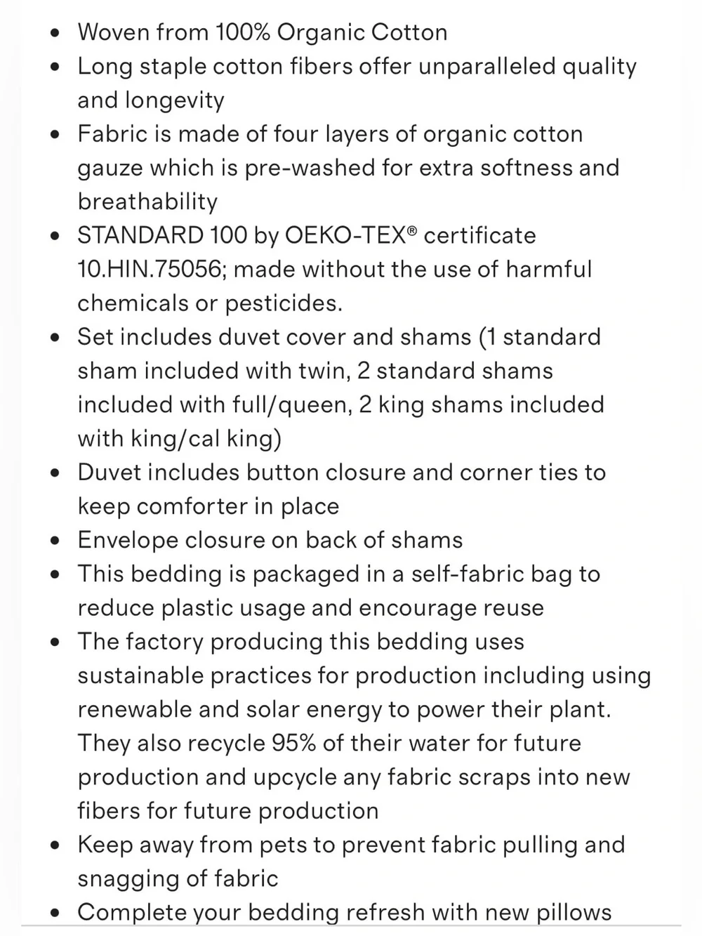 NWT Quince Sand (Dune) Organic Cotton Gauze Duvet Cover and Sham Set!